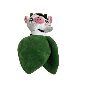 John Deere Green and White Stuffed Animal Cow